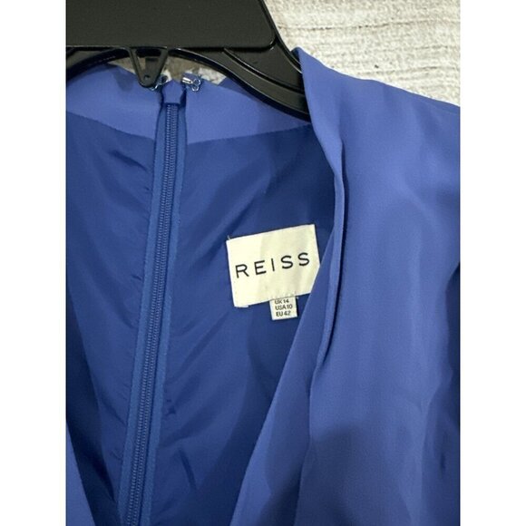Reiss Cassia Periwinkle Blue Pencil Sheath Dress Size 10 - Picture 2 of 3